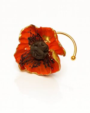 Anillo Amapola Flame (Naranja) · ALMALAU