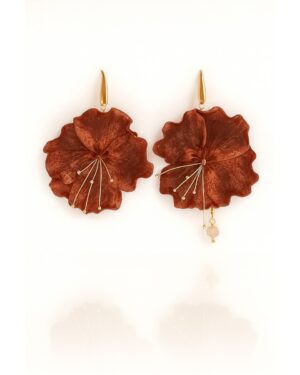 Pendientes Capparis Marrón Chocolate · ALMALAU
